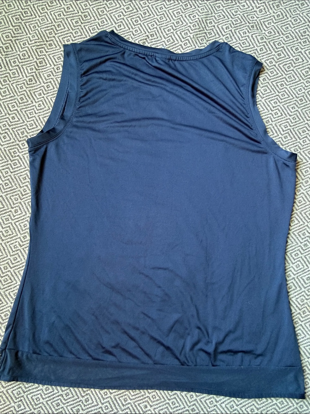 Sleeveless Performance Tank Top - Navy - Picture 2 of 6